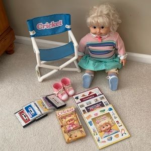 Vintage Cricket Doll and Accessories